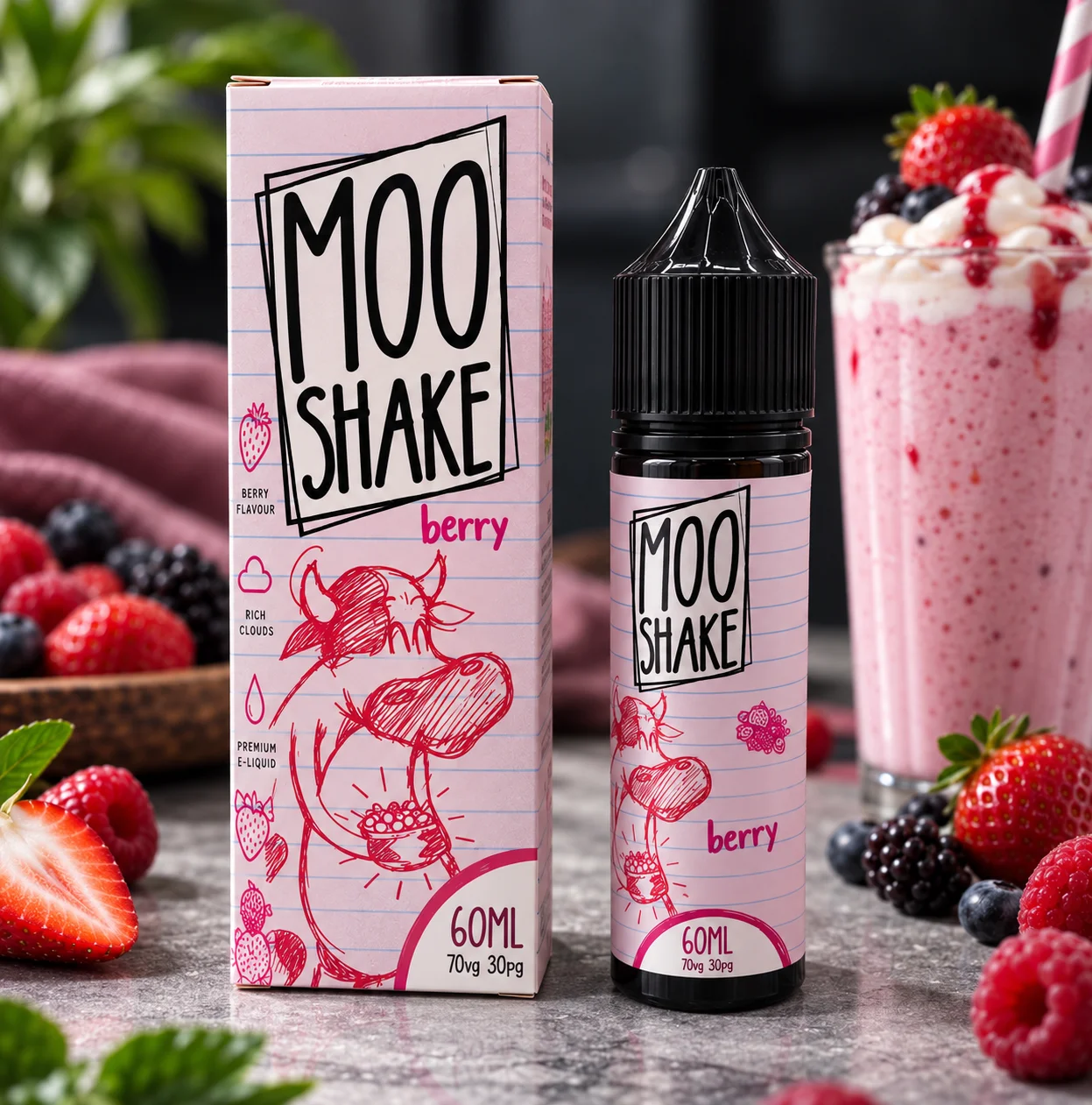 Moo Shake E-Liquids Berry